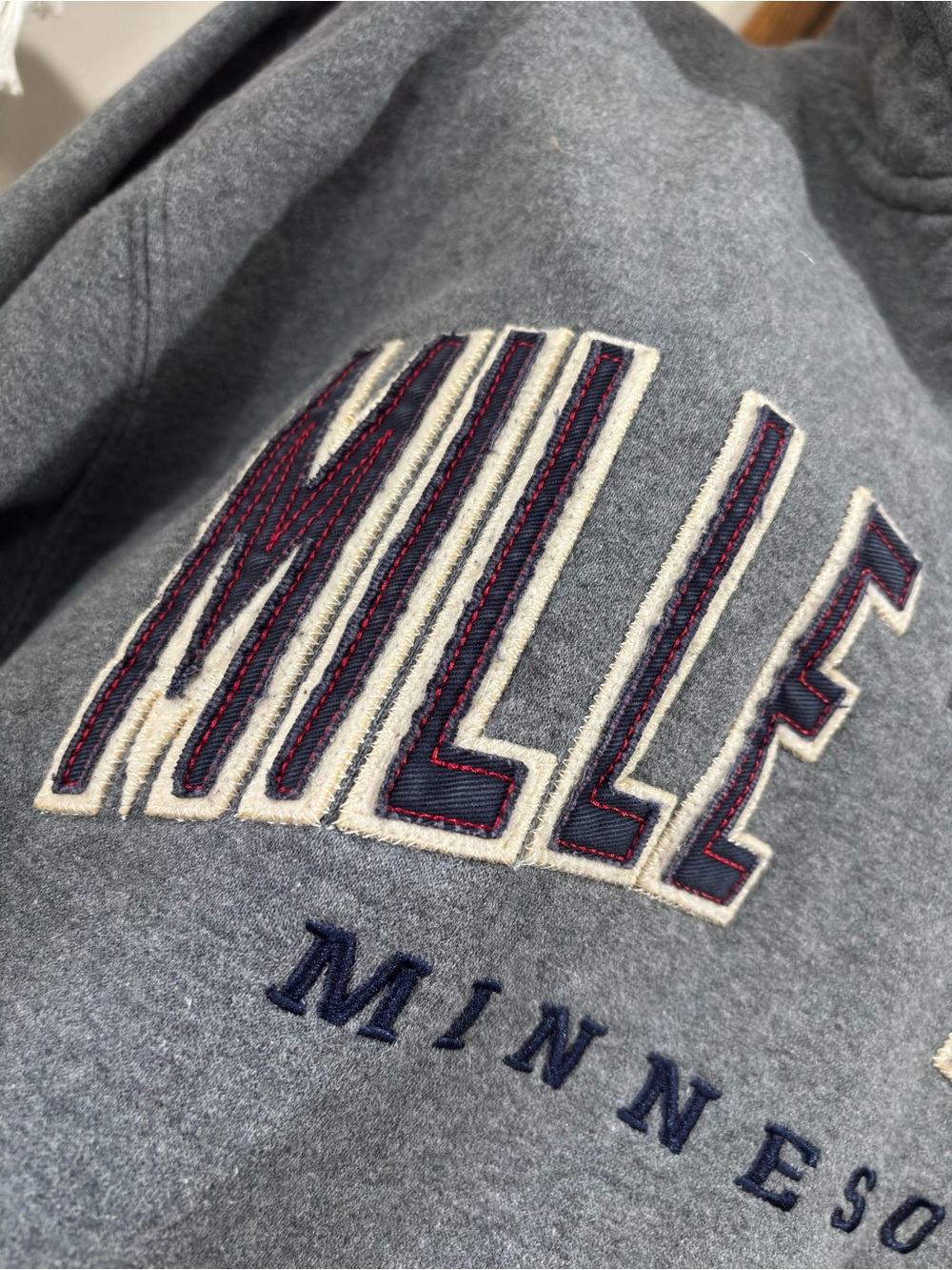 Vintage Gear For Sports Minnesota Mille Lacs Quarter Zip Sweatshirt Large Gray - Picture 5 of 10